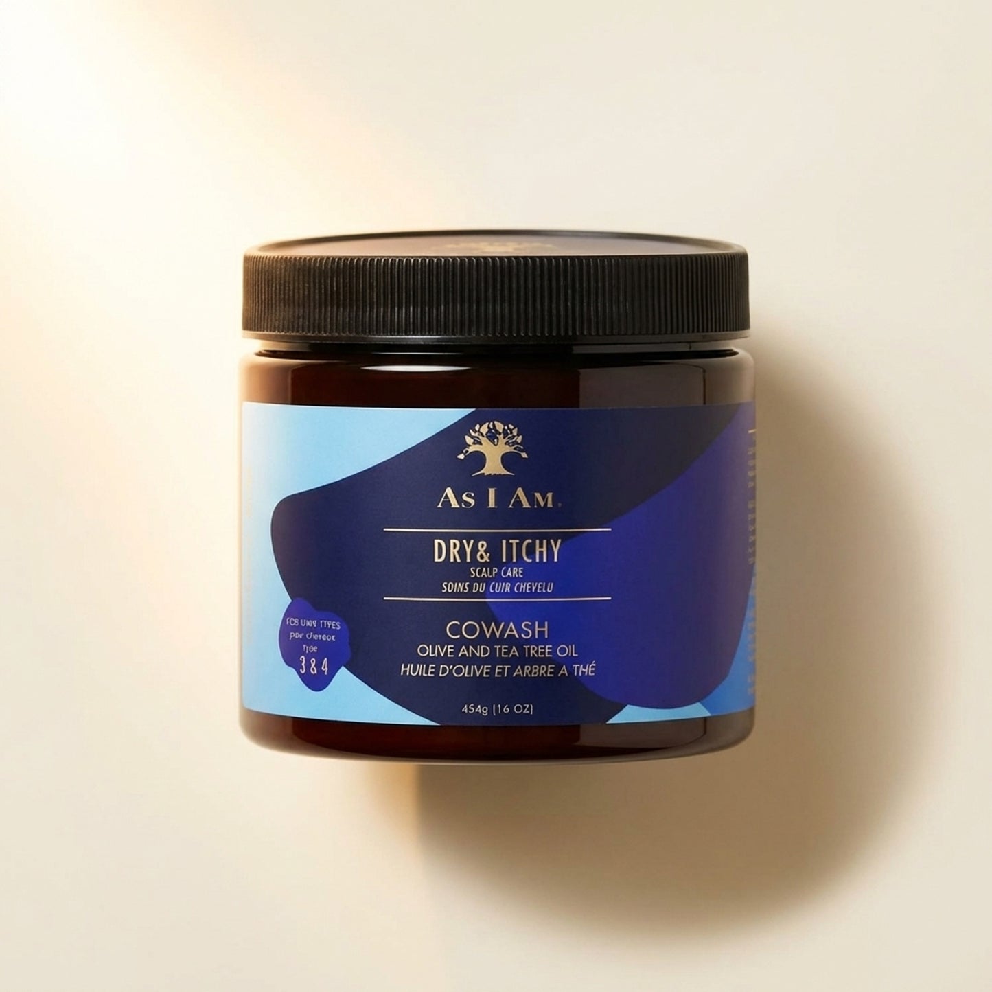 As I Am Dry and Itchy Scalp Care Olive and Tea Tree Oil Co-Wash (454g) - Top-Down