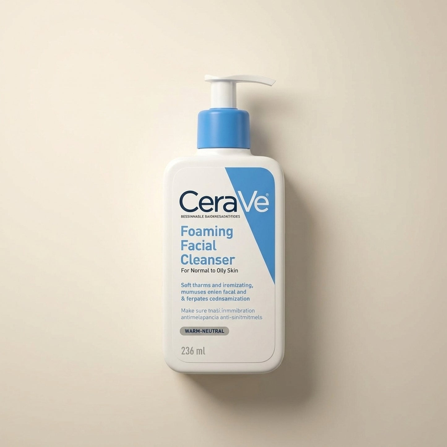 CeraVe Foaming Facial Cleanser 236ml - Top-Down