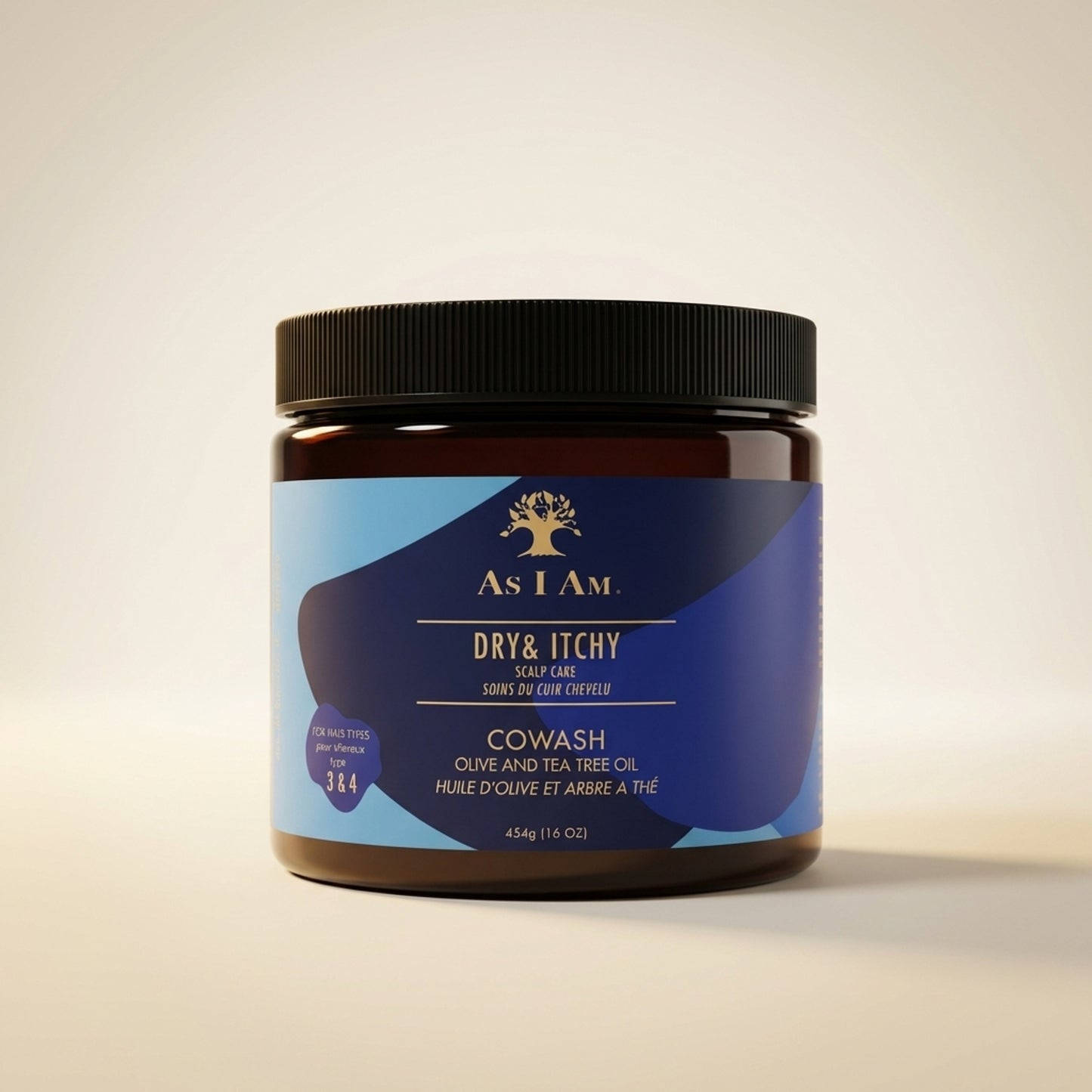 As I Am Dry and Itchy Scalp Care Olive and Tea Tree Oil Co-Wash (454g) - Hero (Front-Facing)