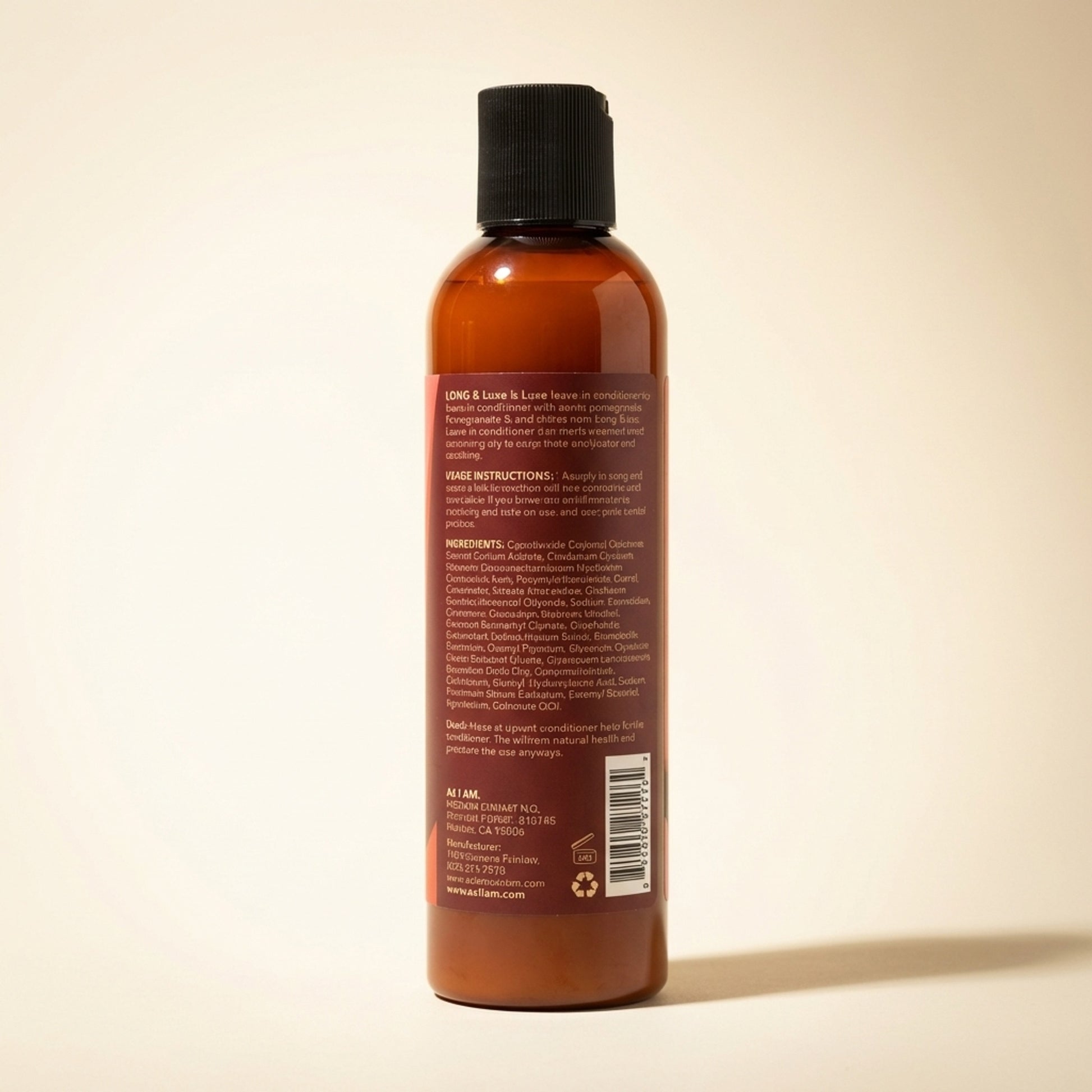 As I Am Long and Luxe Leave-In - Back / Ingredients