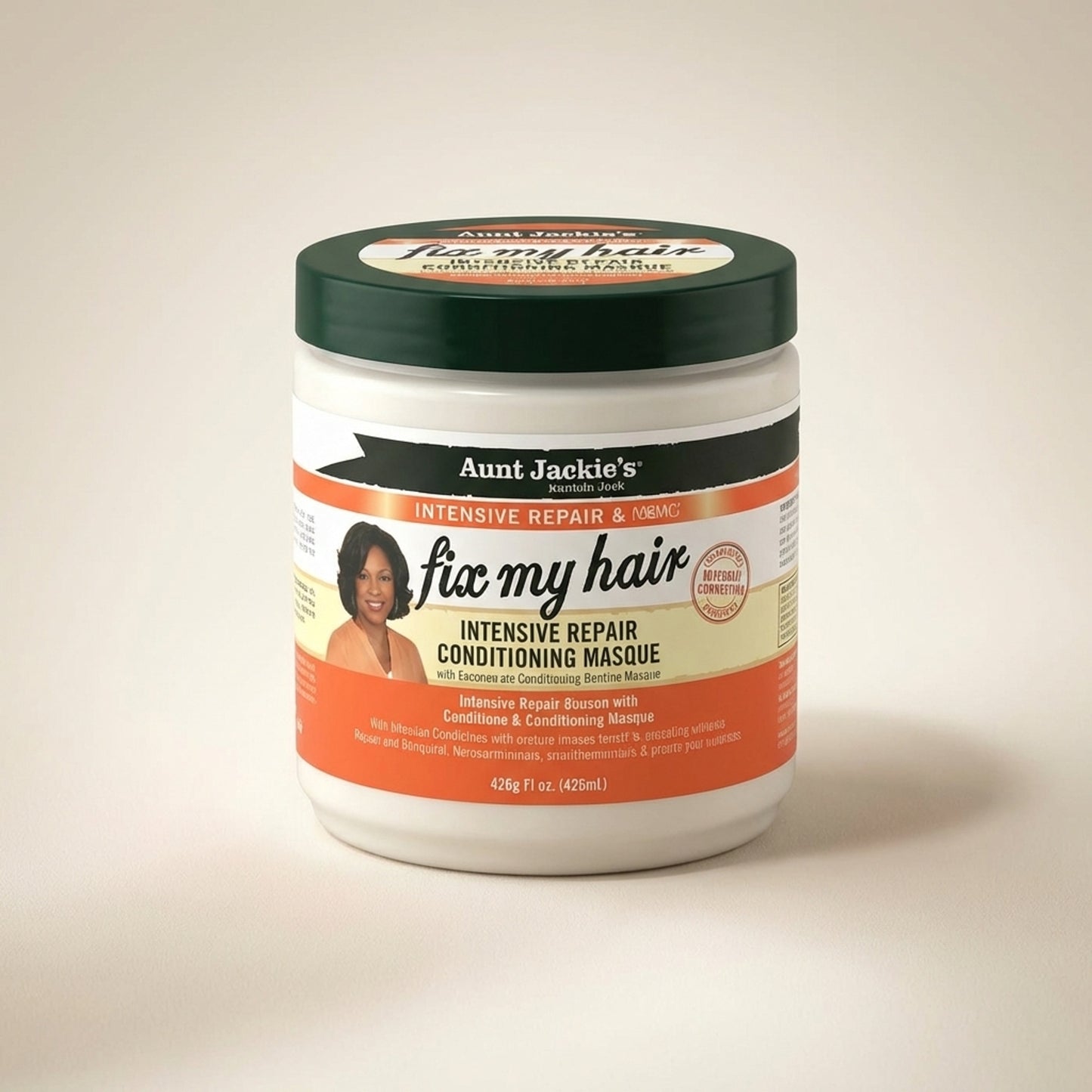 Aunt Jackie's Fix My Hair Intensive Repair Conditioning Masque 426g - Back / Ingredients