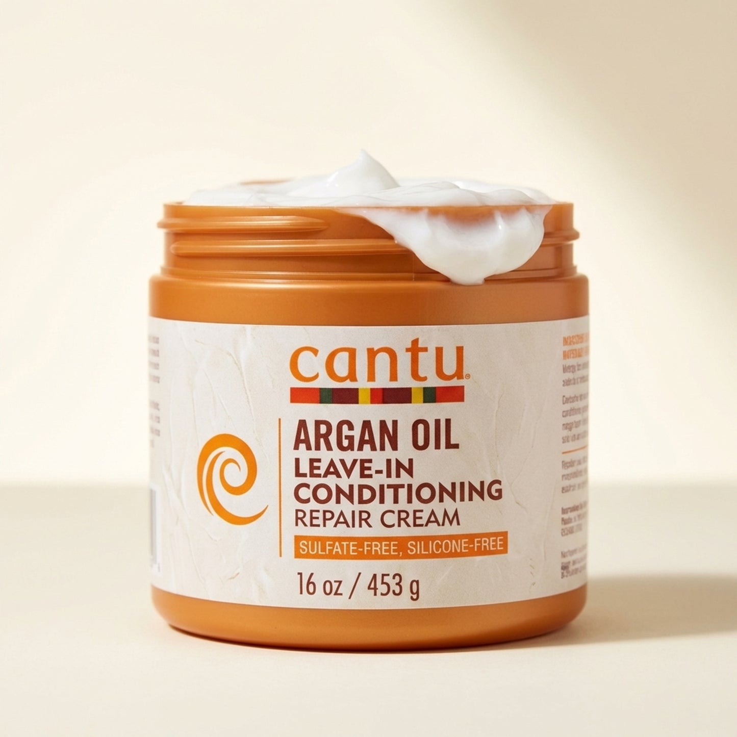 Cantu Argan Oil Leave-In Conditioning Repair Cream 16oz - Hero (Front-Facing)