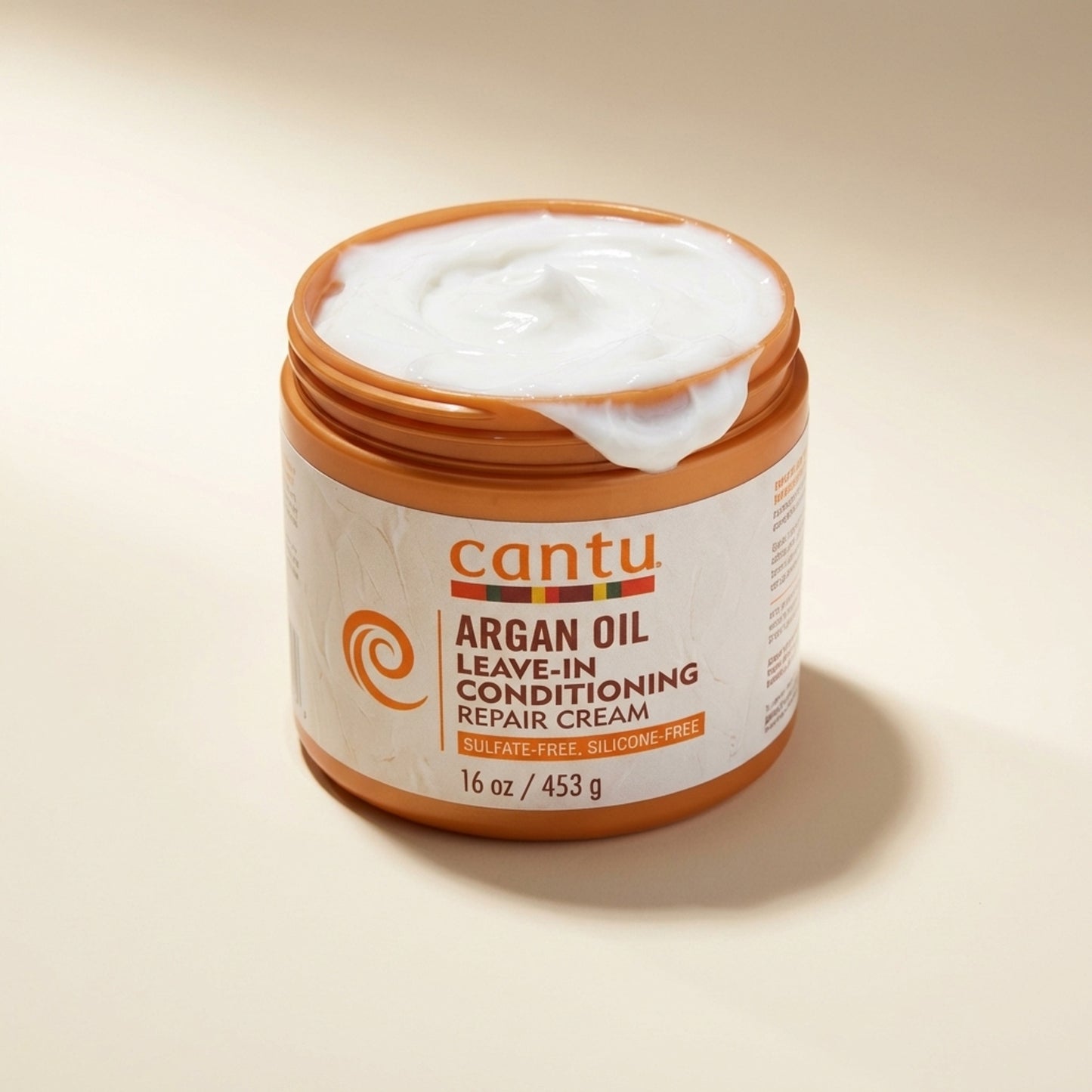 Cantu Argan Oil Leave-In Conditioning Repair Cream 16oz - Top-Down