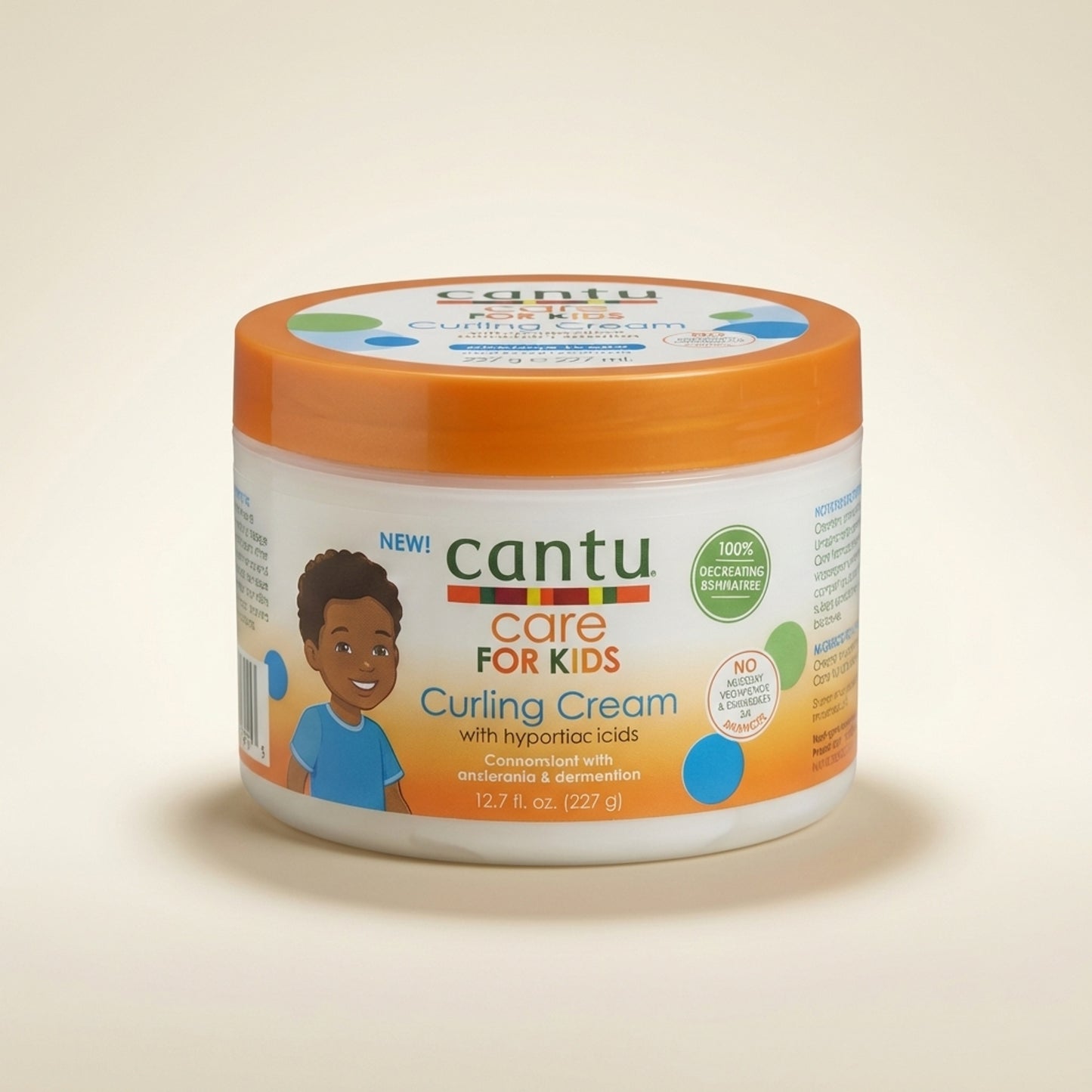 Cantu Care for Kids Curling Cream 227g - Back / Ingredients