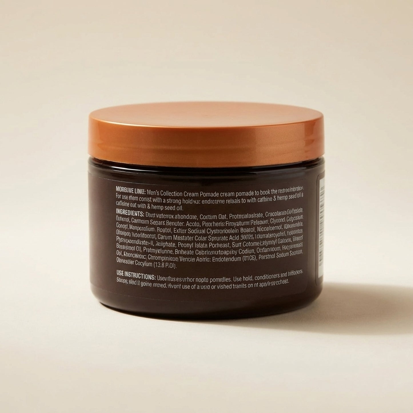 Cantu Men's Cream Pomade 227g - Back / Ingredients