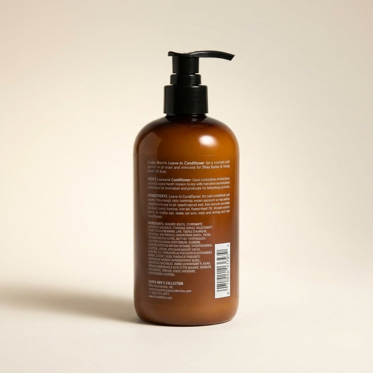 Cantu Men's Leave-In Conditioner 370ml - Back / Ingredients