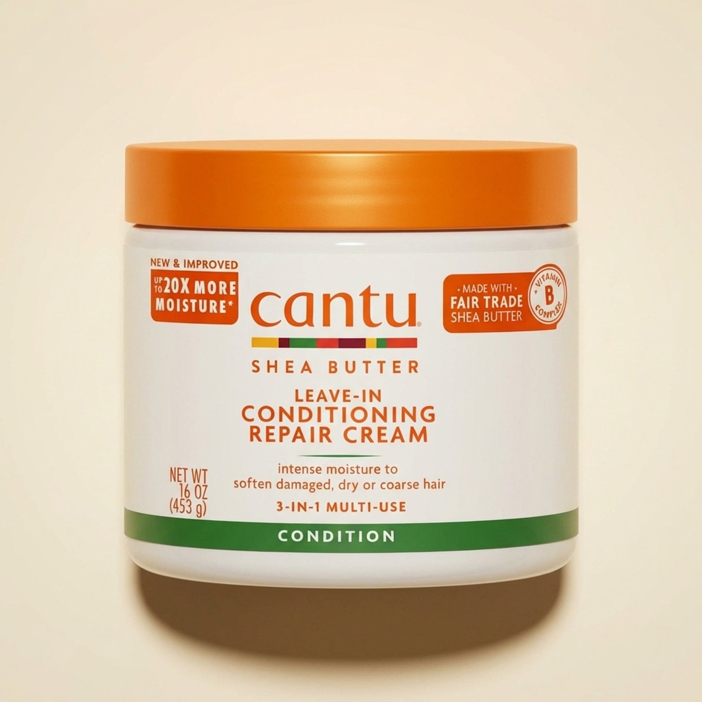 Cantu Shea Butter Leave-In Conditioning Repair Cream (453g / 16oz) - Top-Down