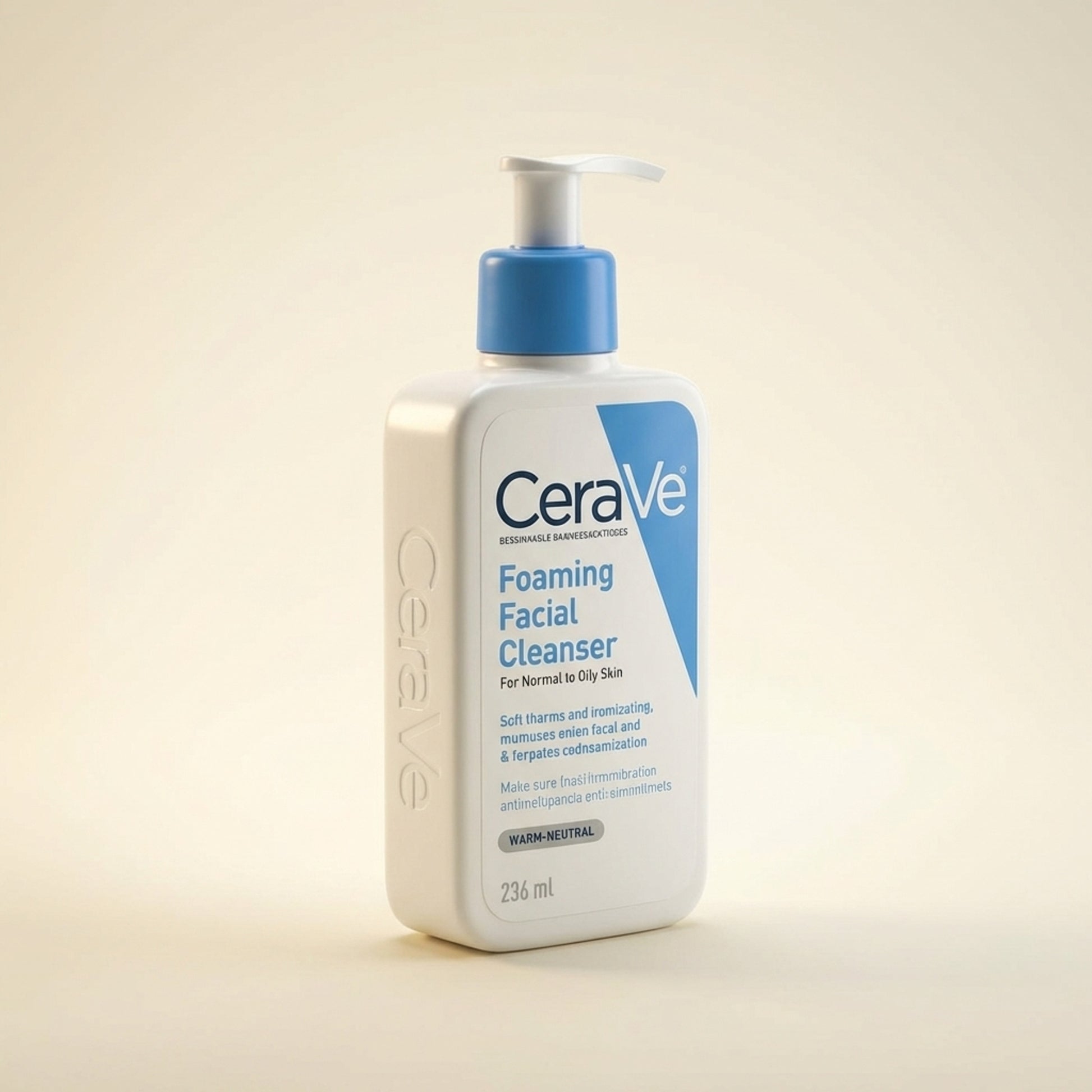 CeraVe Foaming Facial Cleanser 236ml - Three-Quarter (45°)