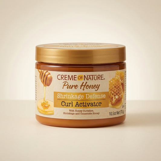 Creme of Nature Pure Honey Shrinkage Defense Curl Activator 10.5oz - Hero (Front-Facing)