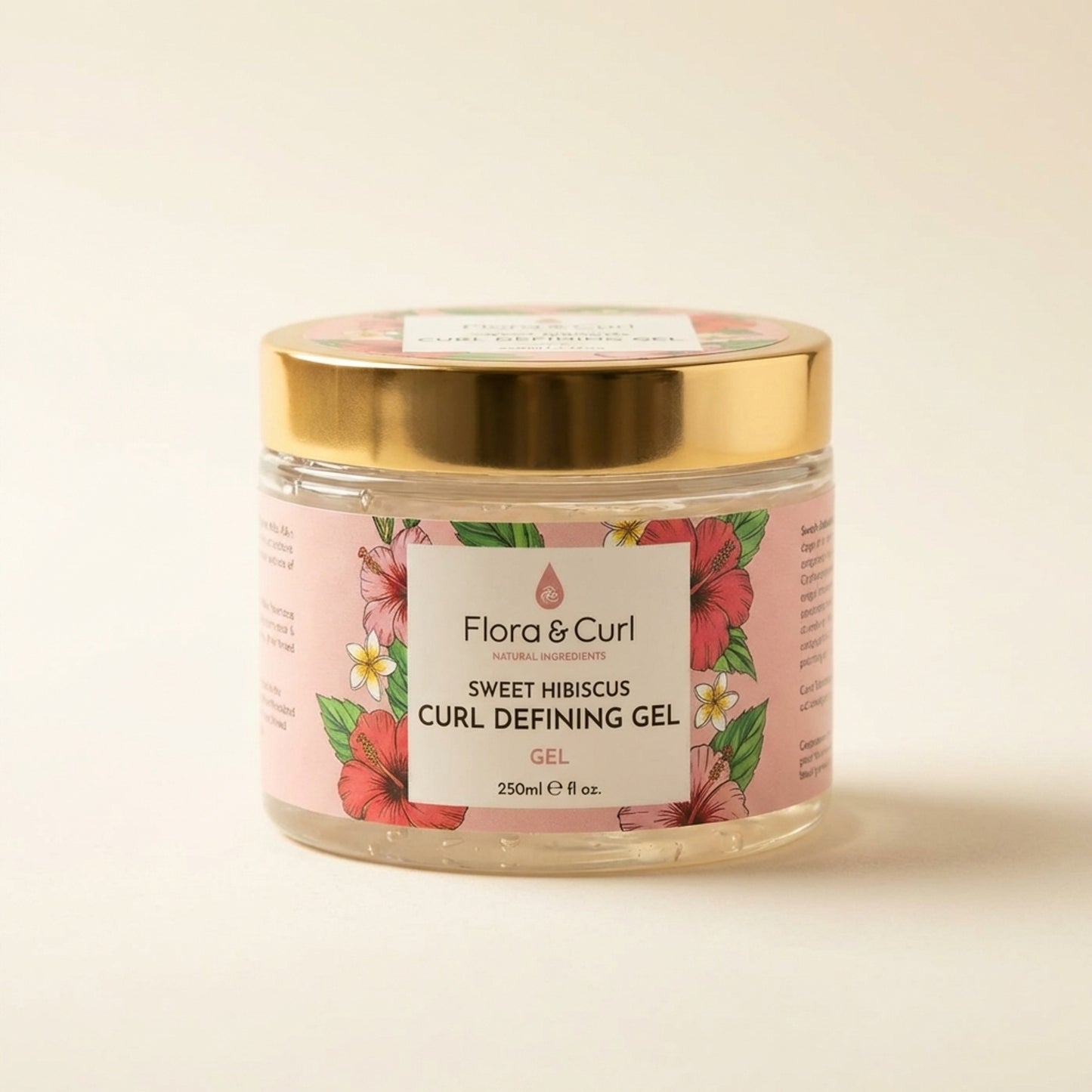 Flora & Curl Sweet Hibiscus Curl Defining Gel 250ml - Hero (Front-Facing)