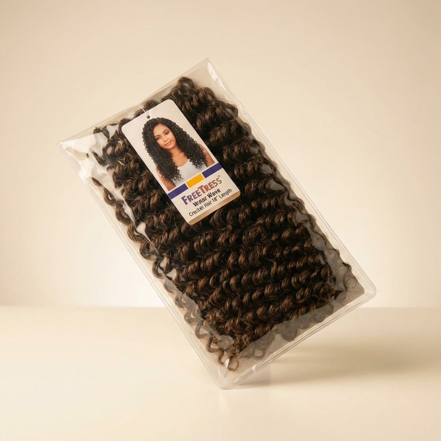 FreeTress Water Wave Crochet Hair 18" - Three-Quarter (45°)