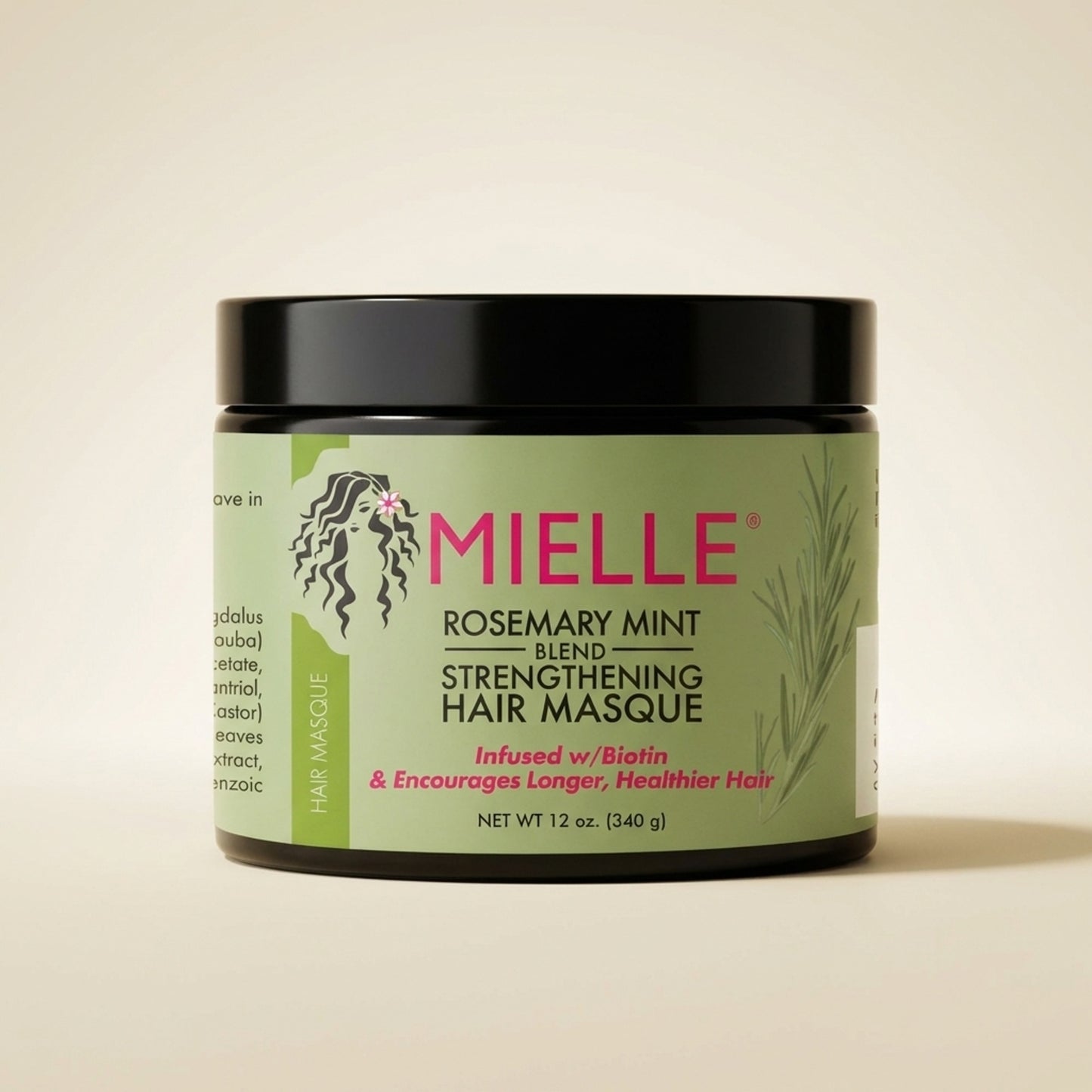 Mielle Organics Rosemary Strengthening Hair Masque - Hero (Front-Facing)