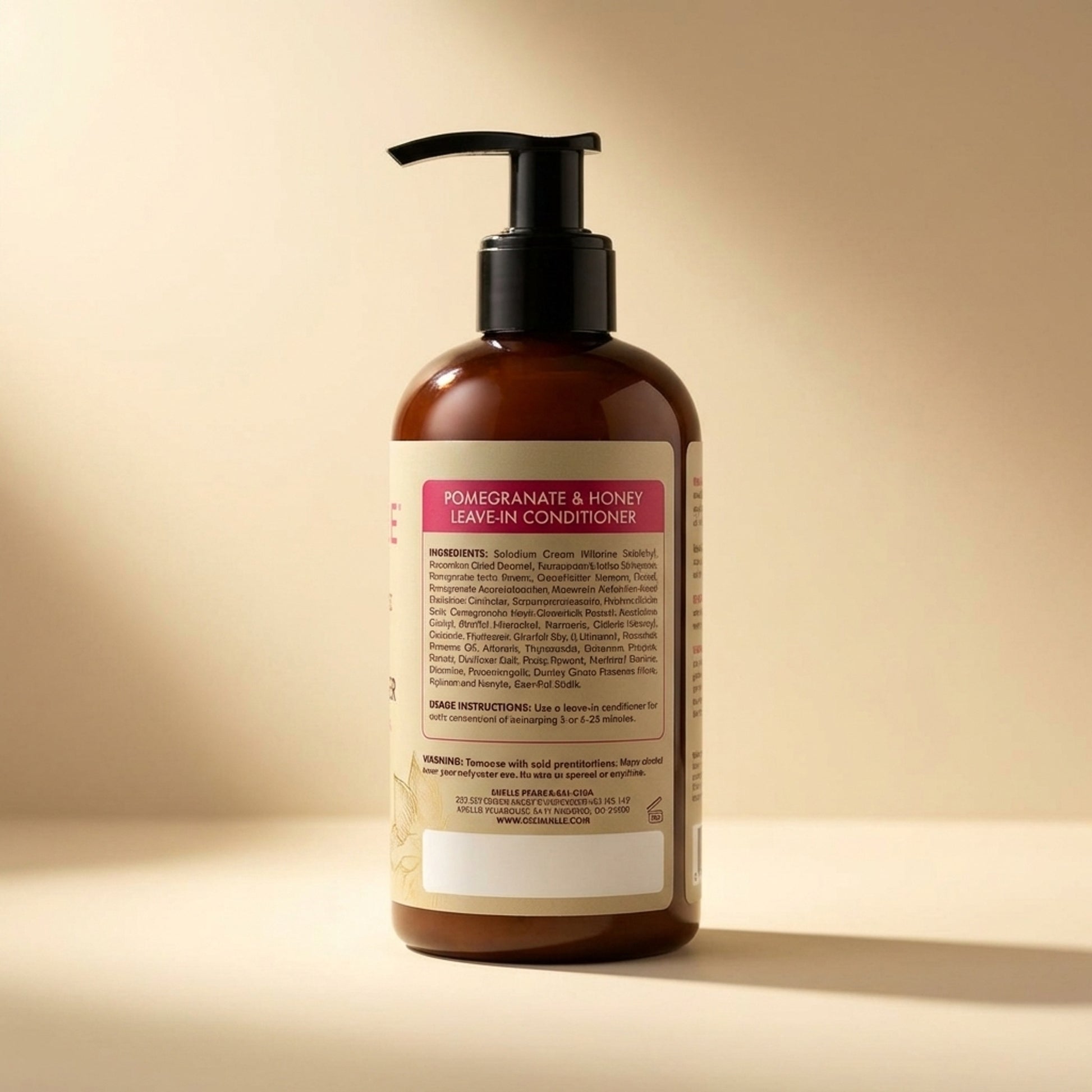 Mielle Pomegranate & Honey Leave-In Conditioner 240ml - Back / Ingredients