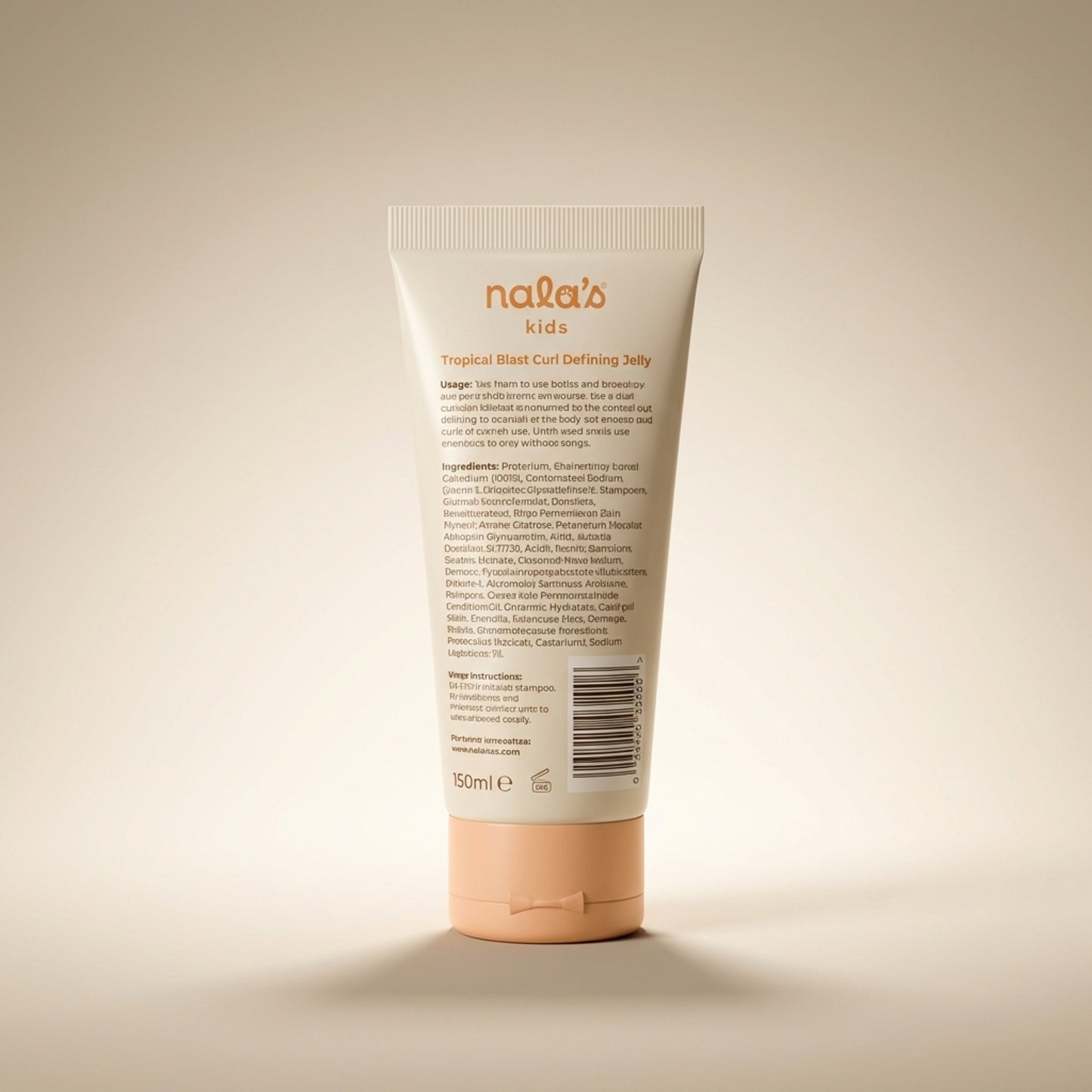 Nala's Baby Kids Tropical Blast Curl Defining Jelly 150ml - Back / Ingredients