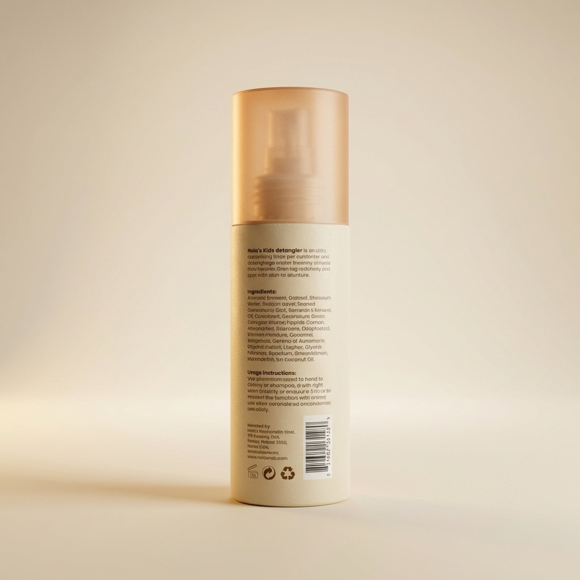Nala's Baby Kids Tropical Blast Detangle Spray 150ml - Back / Ingredients