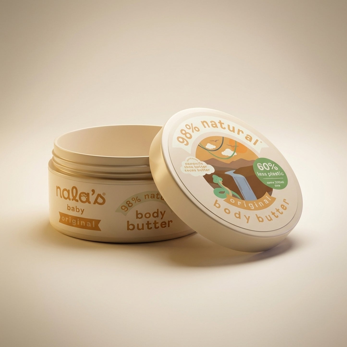 Nala's Baby Original Body Butter 200ml - Three-Quarter (45°)