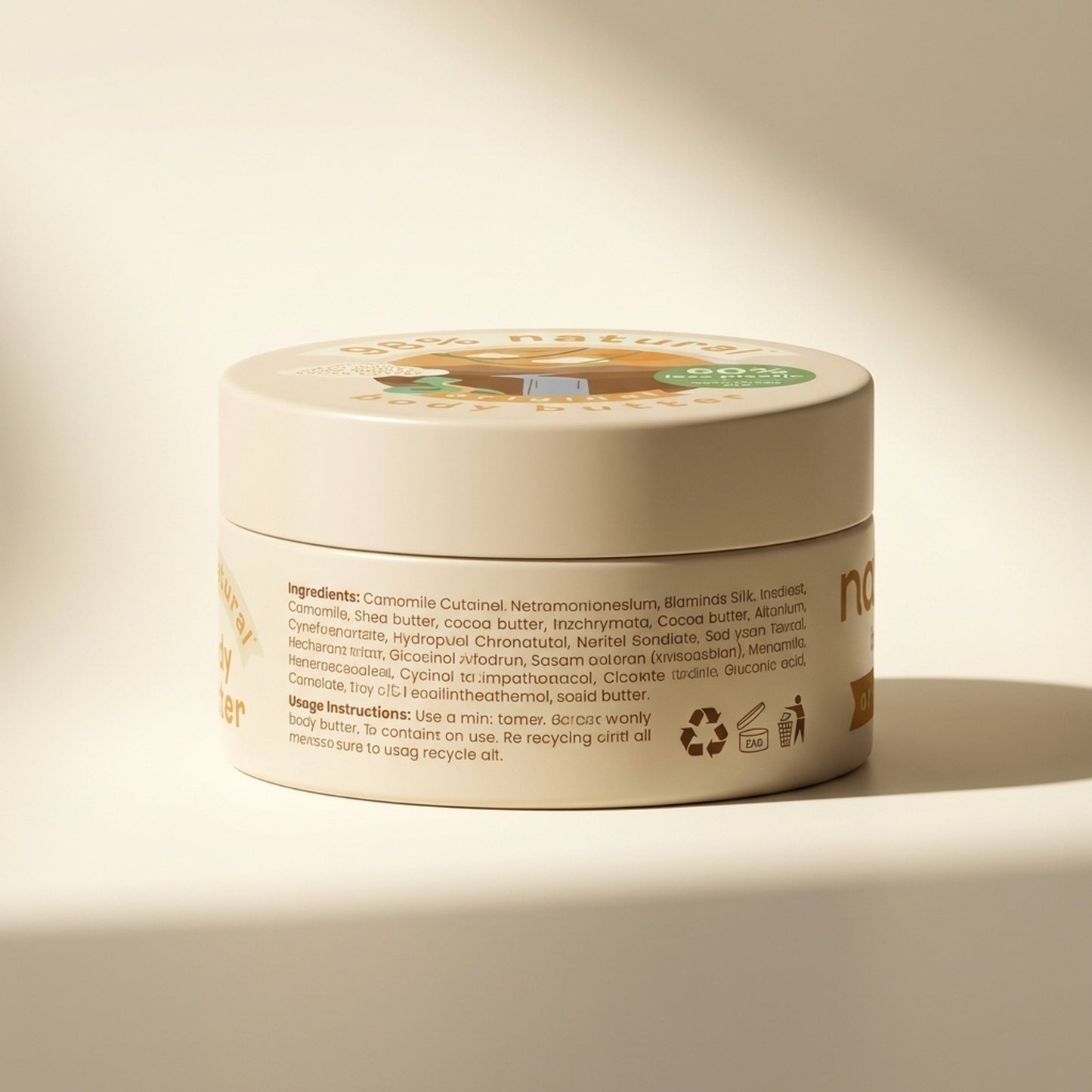 Nala's Baby Original Body Butter 200ml - Back / Ingredients