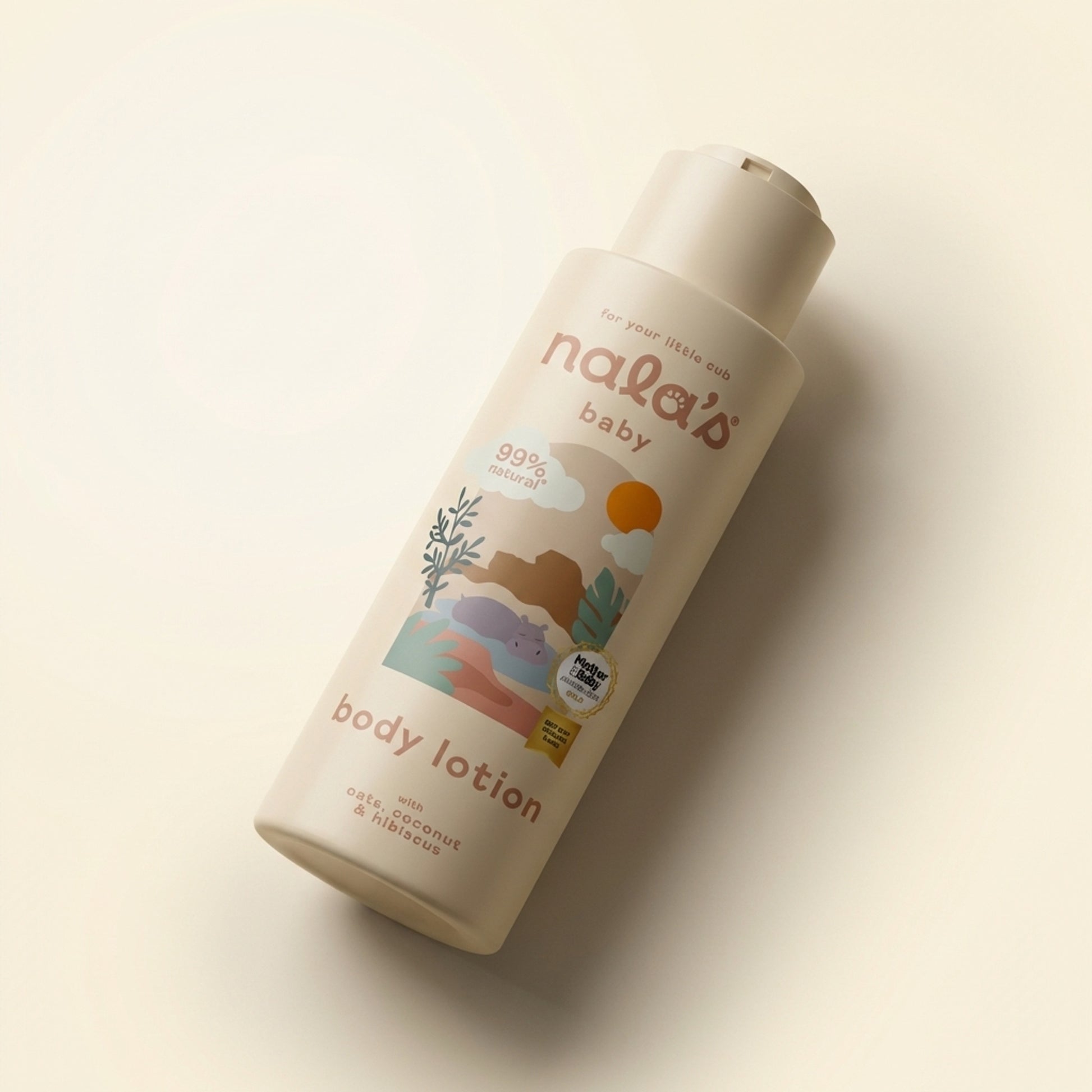 Nala's Baby Original Body Lotion 400ml - Three-Quarter (45°)