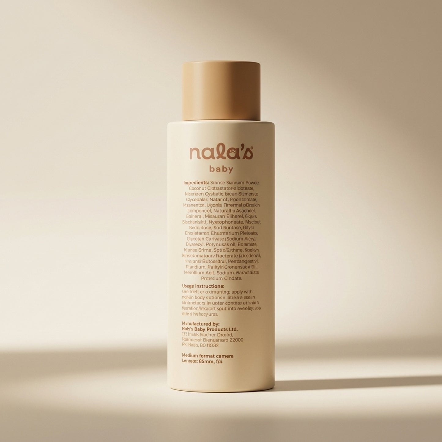 Nala's Baby Original Body Lotion 400ml - Back / Ingredients