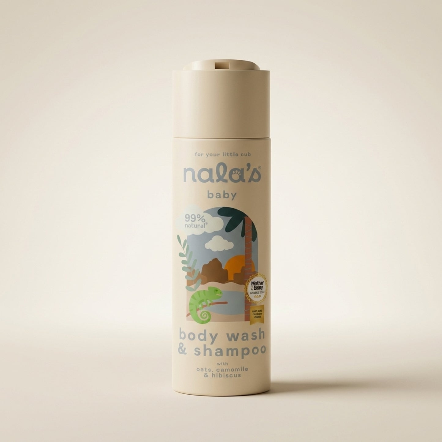 Nala's Baby Original Body Wash & Shampoo 200ml - Three-Quarter (45°)