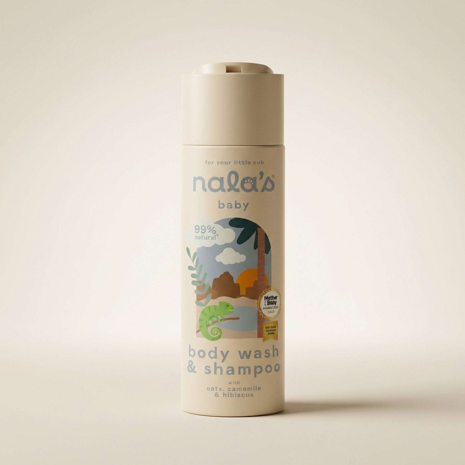 Nala's Baby Original Body Wash & Shampoo 200ml - Three-Quarter (45°)
