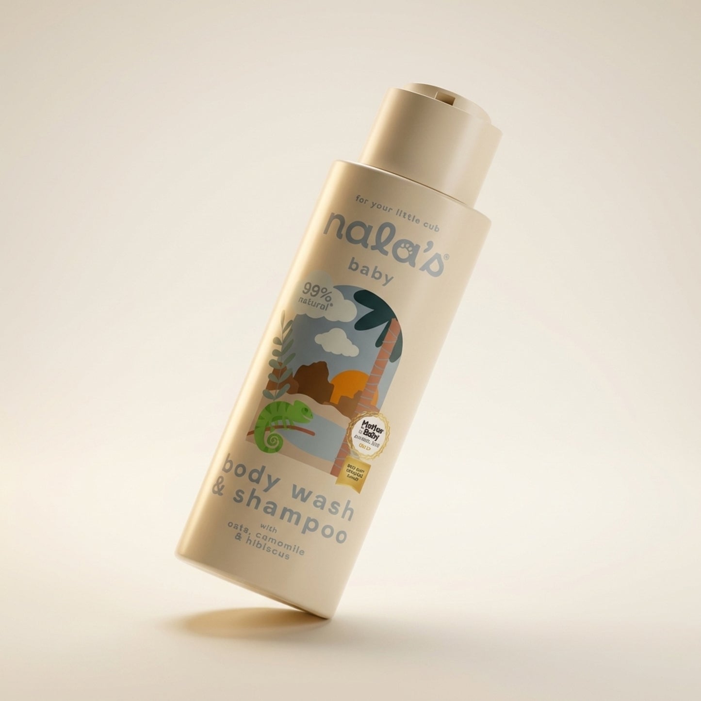 Nala's Baby Original Body Wash & Shampoo 400ml - Three-Quarter (45°)