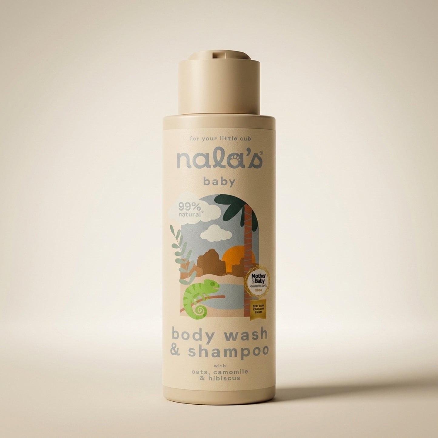 Nala's Baby Original Body Wash & Shampoo 400ml - Back / Ingredients