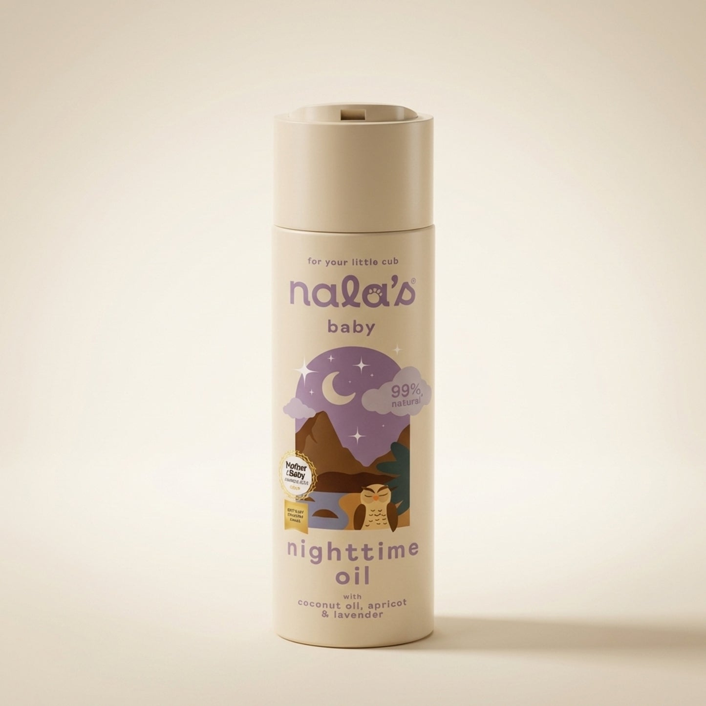 Nala's Baby Original Nighttime Oil 200ml - Three-Quarter (45°)