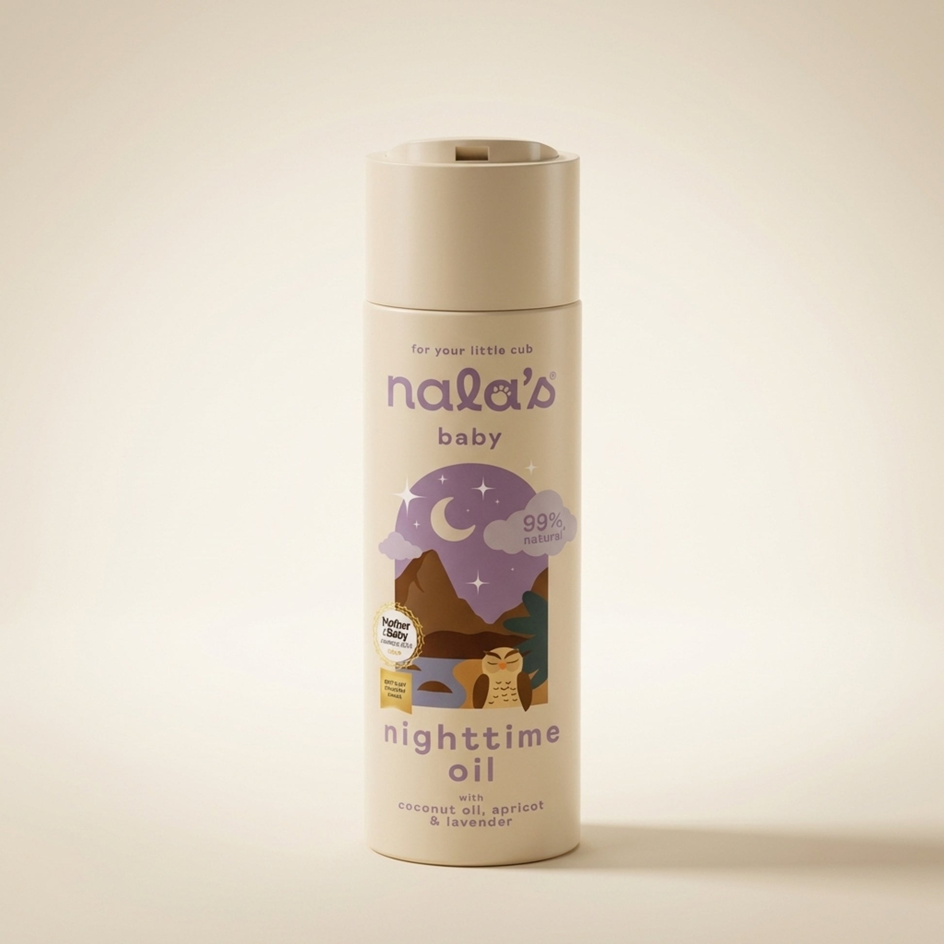 Nala's Baby Original Nighttime Oil 200ml - Three-Quarter (45°)