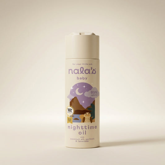 Nala's Baby Original Nighttime Oil 200ml - Hero (Front-Facing)
