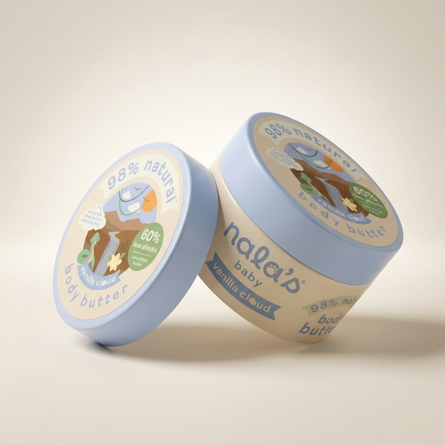 Nala's Baby Vanilla Cloud Body Butter 200ml - Three-Quarter (45°)