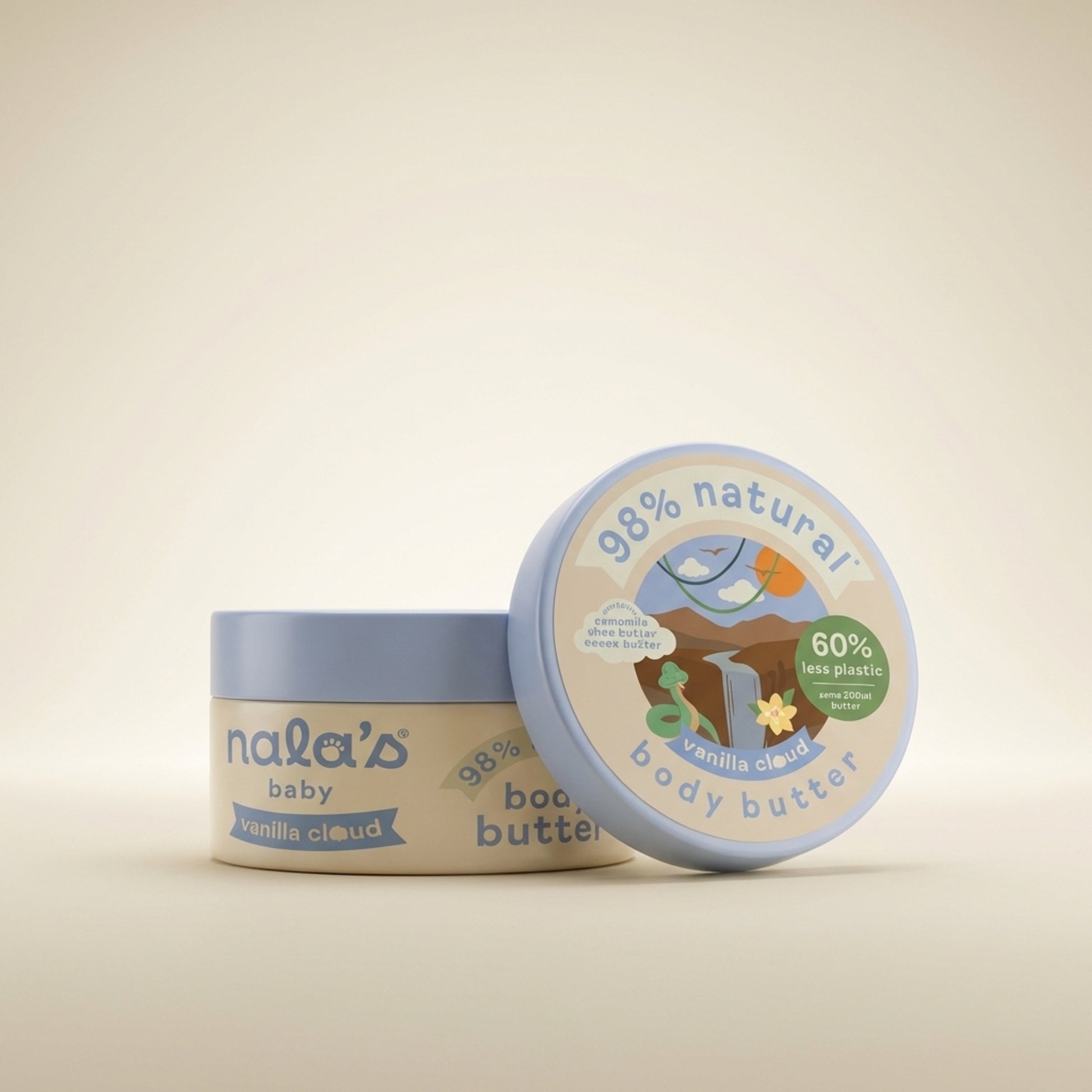 Nala's Baby Vanilla Cloud Body Butter 200ml - Hero (Front-Facing)