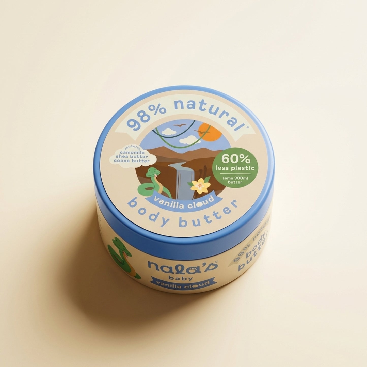 Nala's Baby Vanilla Cloud Body Butter 200ml - Top-Down
