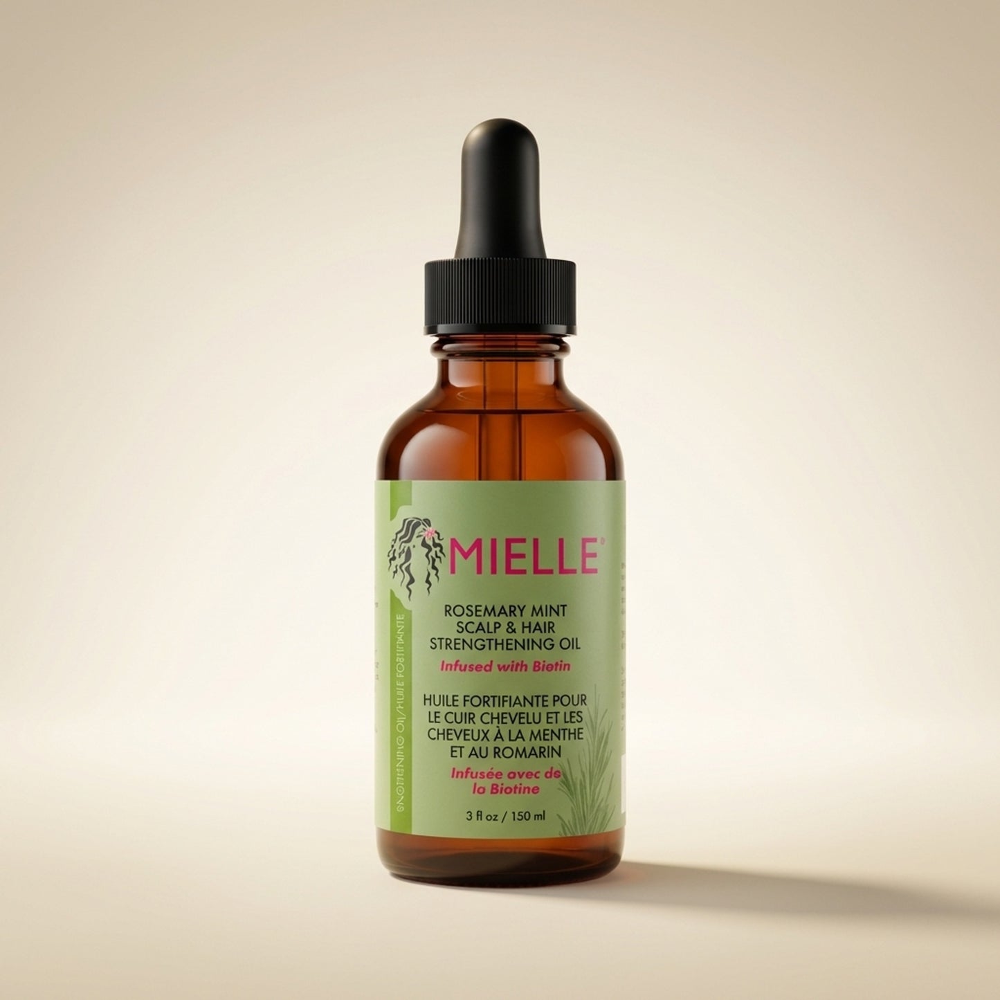 Rosemary Mint Scalp & Hair Strengthening Oil - Hero (Front-Facing)