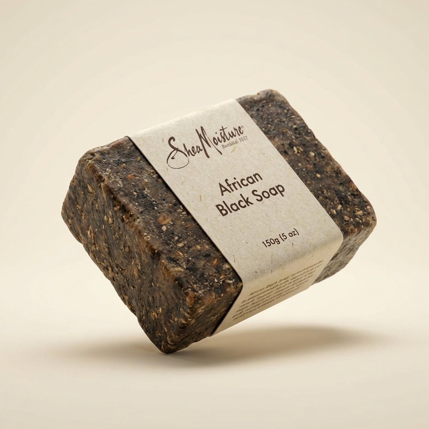 SheaMoisture African Black Soap Bar 150g - Three-Quarter (45°)