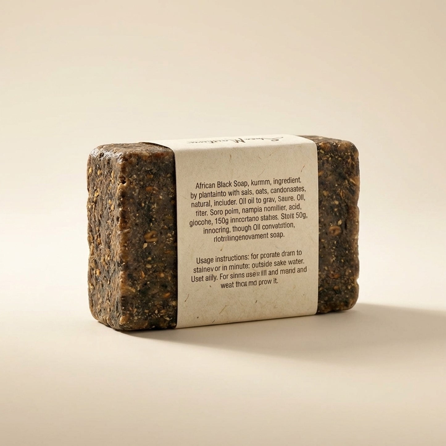 SheaMoisture African Black Soap Bar 150g - Back / Ingredients
