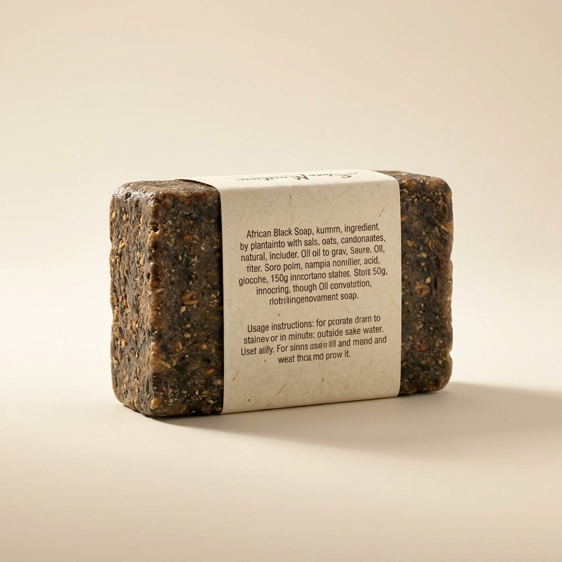 SheaMoisture African Black Soap Bar 150g - Back / Ingredients