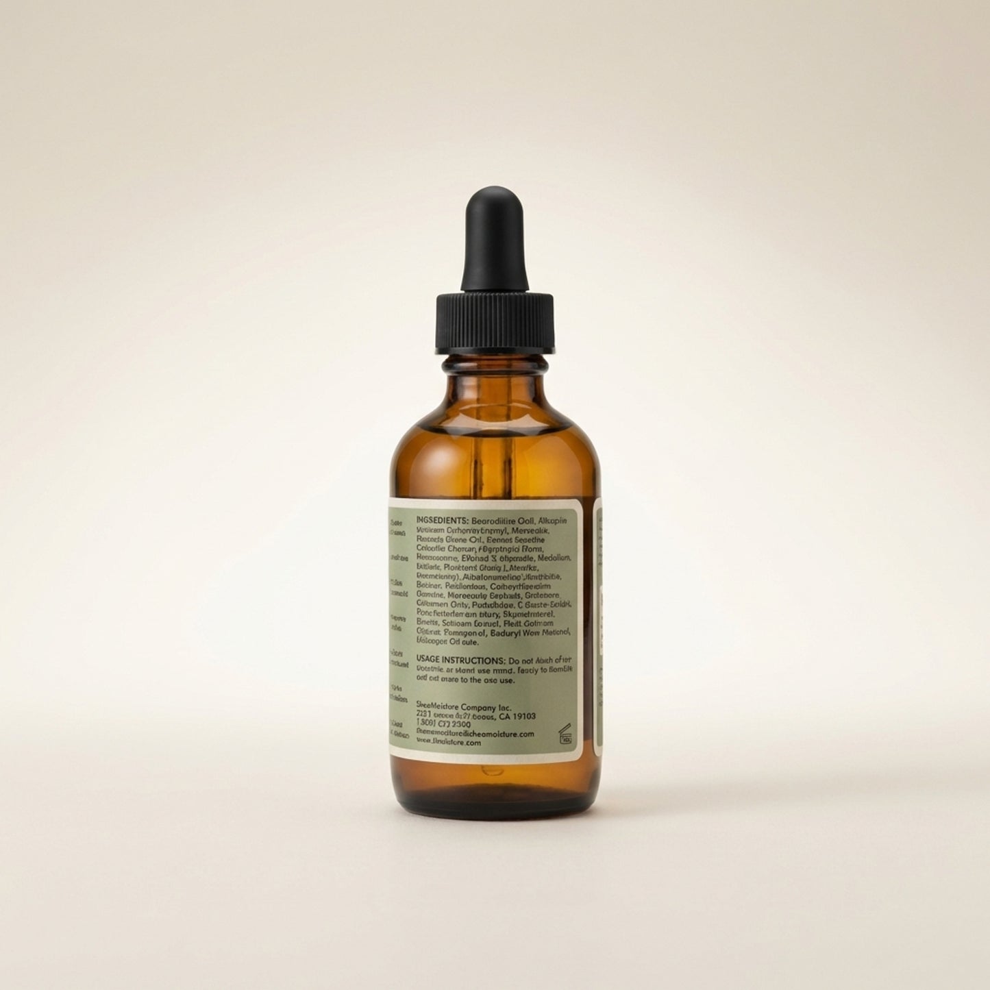 SheaMoisture Men's Beard Oil 95ml - Back / Ingredients