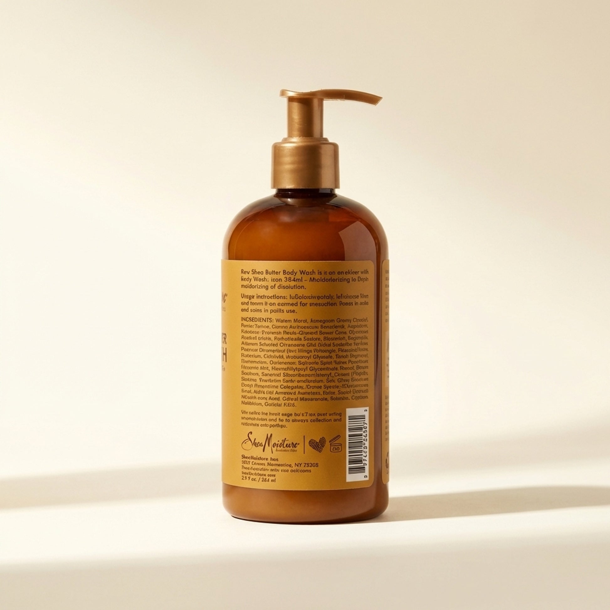 SheaMoisture Raw Shea Butter Body Wash 384ml - Back / Ingredients