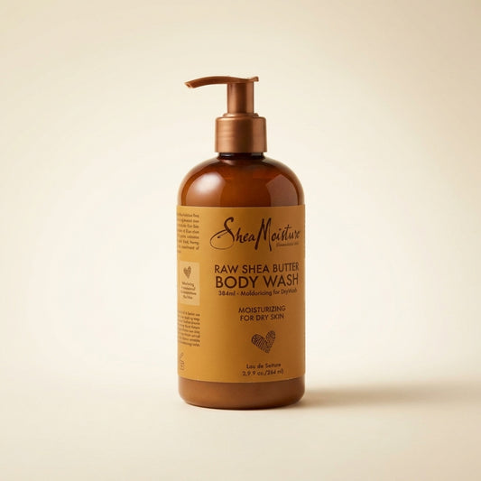 SheaMoisture Raw Shea Butter Body Wash 384ml - Hero (Front-Facing)