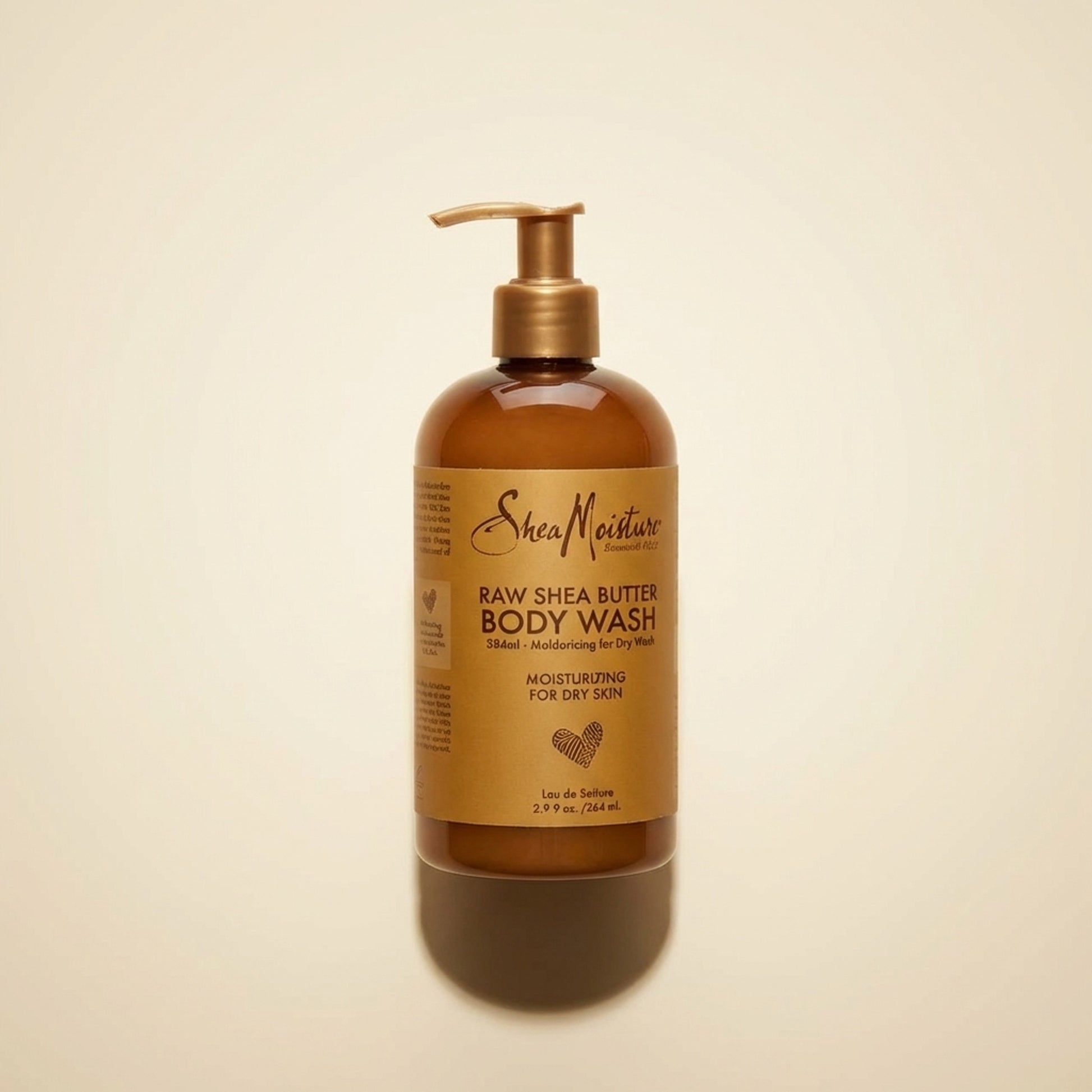SheaMoisture Raw Shea Butter Body Wash 384ml - Top-Down