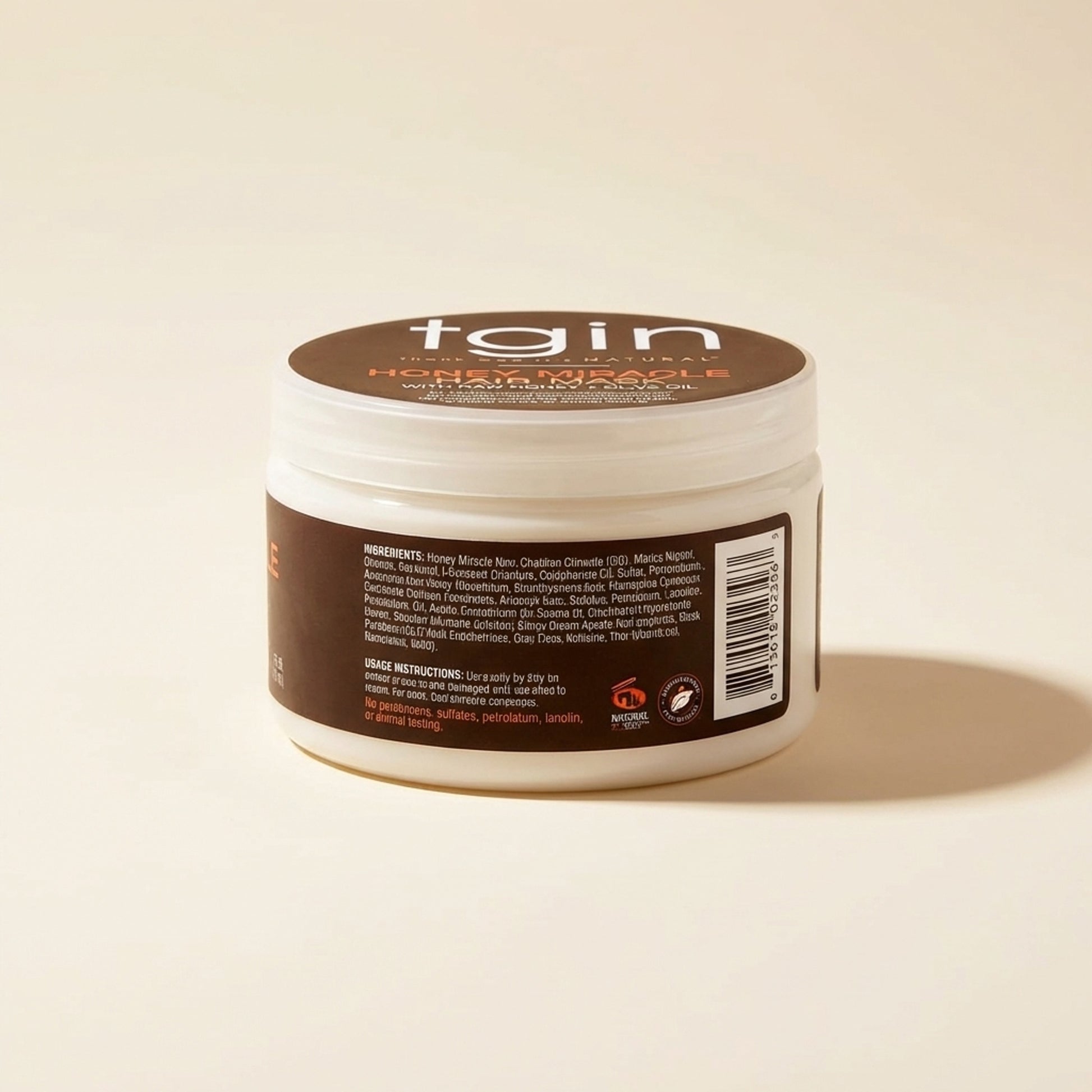 TGIN Honey Miracle Hair Mask - Back / Ingredients