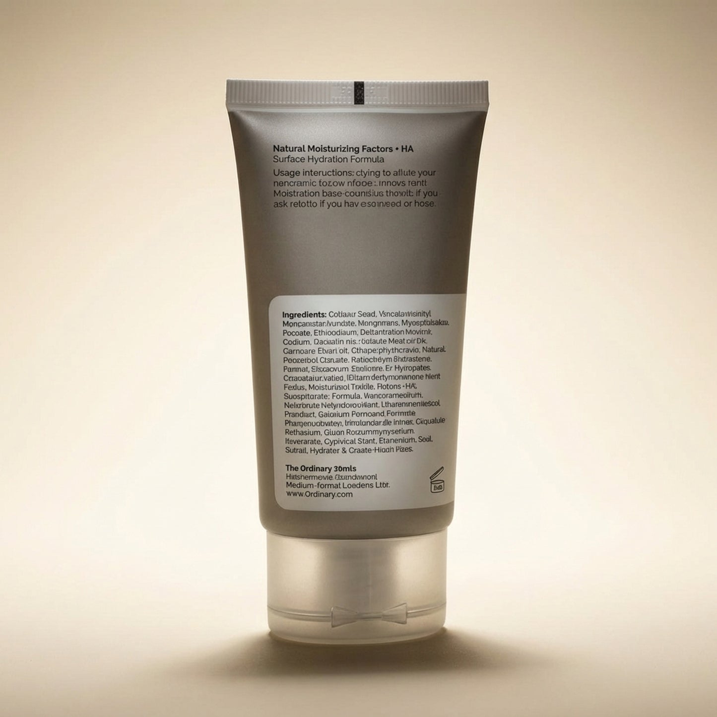 The Ordinary Natural Moisturizing Factors + HA 30ml - Back / Ingredients