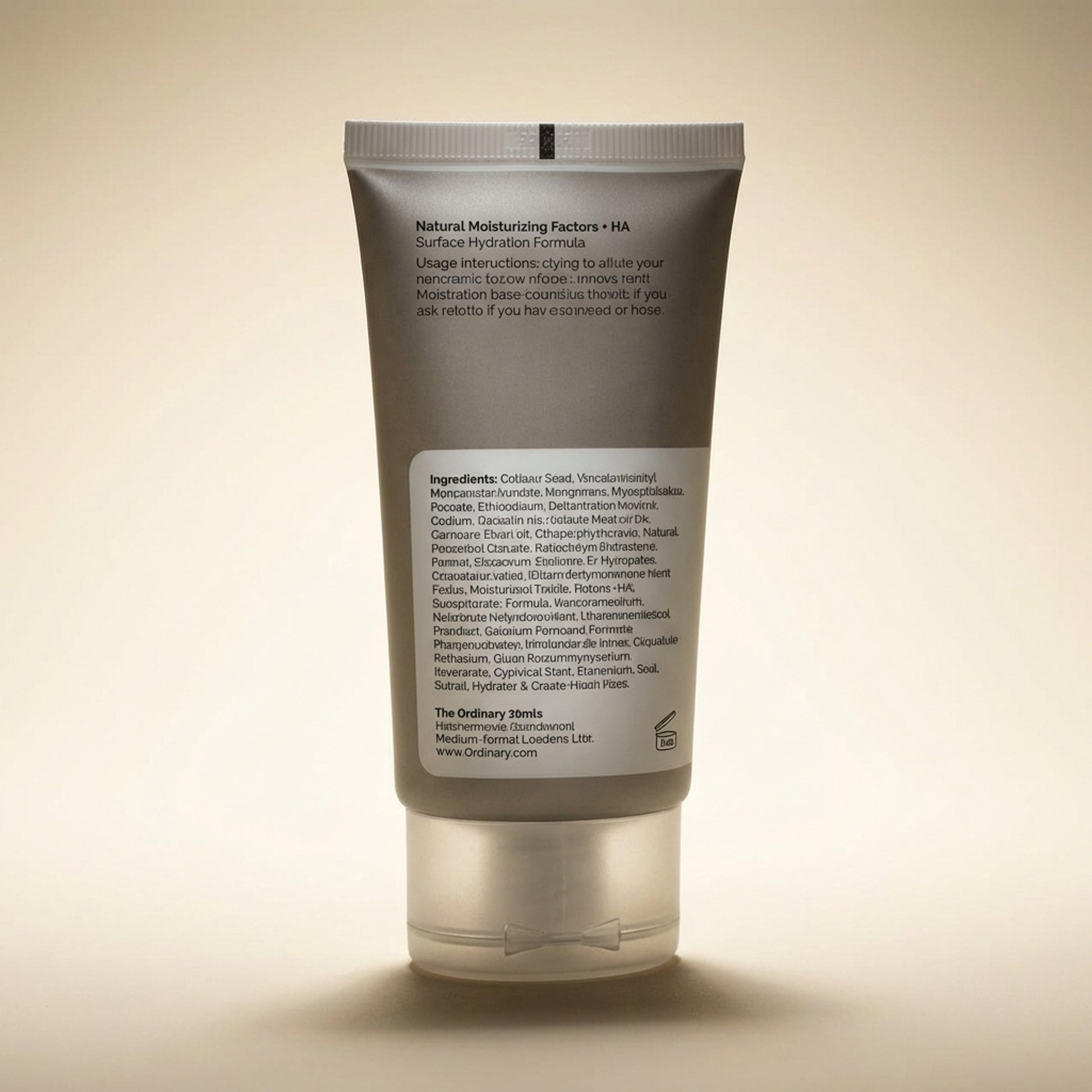The Ordinary Natural Moisturizing Factors + HA 30ml - Back / Ingredients