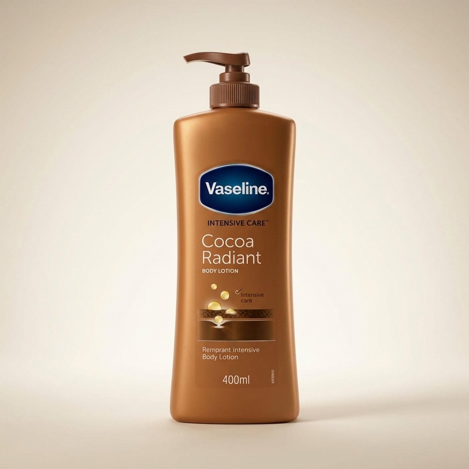 Vaseline Intensive Care Cocoa Radiant Body Lotion 400ml - Hero (Front-Facing)